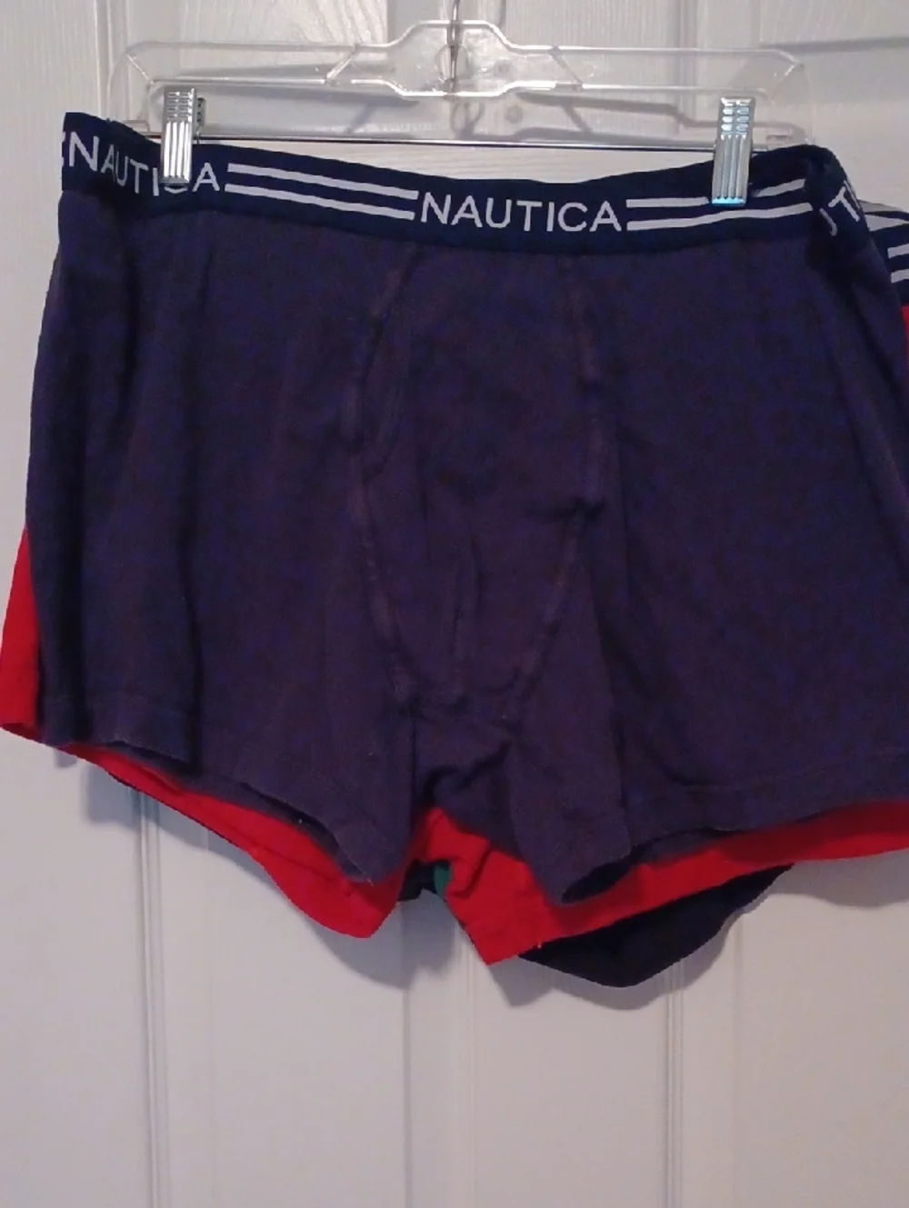 -- 6 Nautica Men's Boxer Briefs with Waistband Accent Size XLarge Cotton